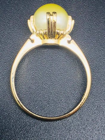 18ct Elegance Gold Pearl Ring 1140