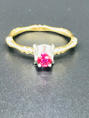 Antique style 18ct Gold Ruby Ring