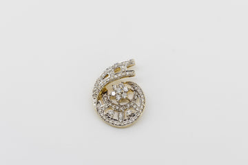 18CT GOLD A DIAMOND PENDANT