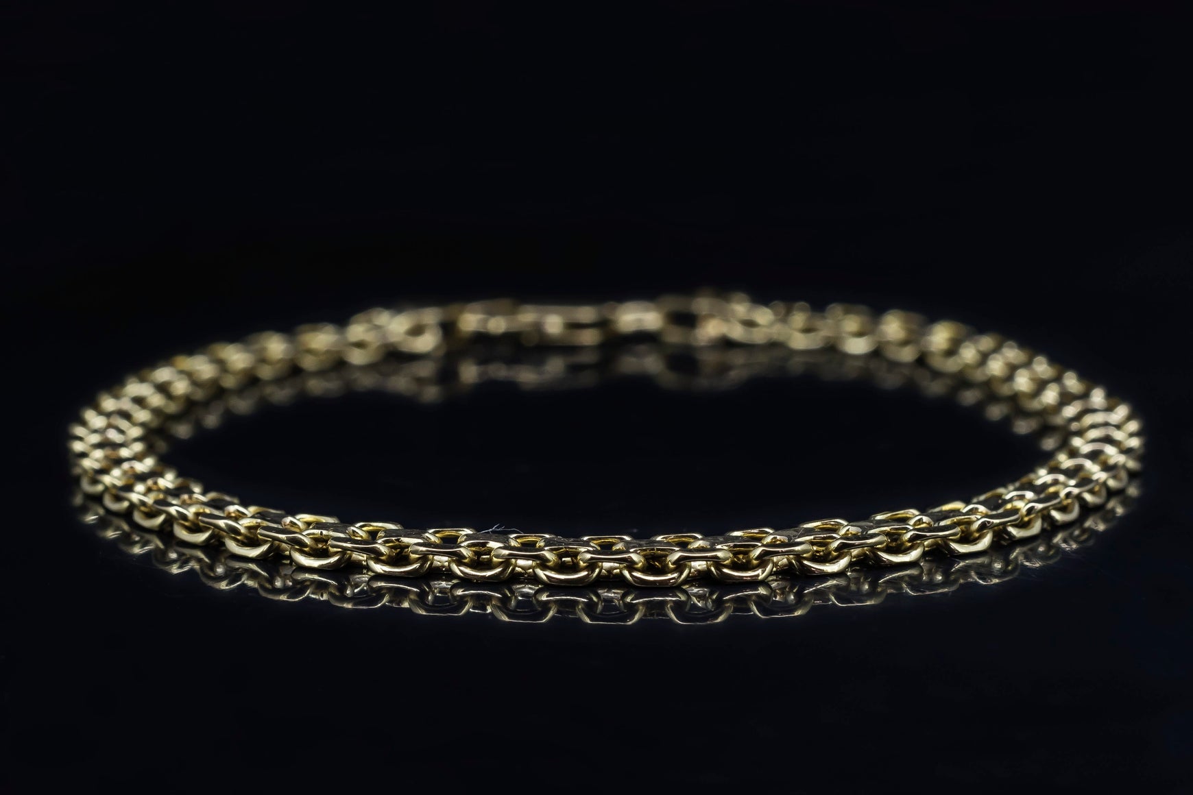 FOPE SOLO 18ct Yellow Gold 0.29ct Diamond Medium Bracelet - Banks Lyon