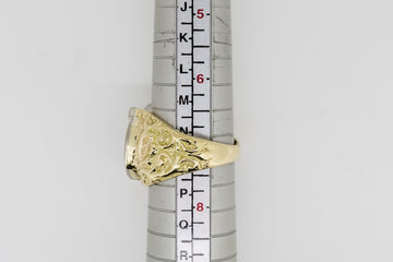 18ct gold and diamond horse shoe ring