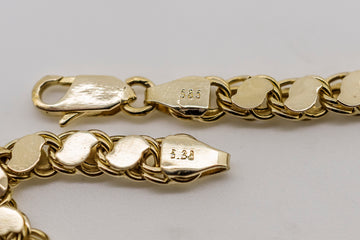 14ct solid yellow gold Garibaldi bracelet