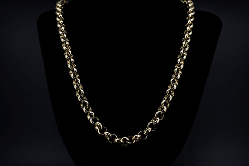 9ct gold store belcher necklace