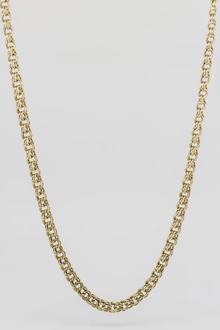 10ct solid yellow gold bracelet and necklace set