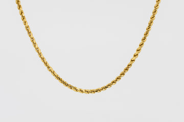 22ct gold rope chain necklace