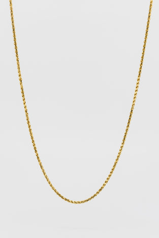 22ct gold rope chain necklace