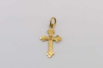 22CT YELLOW GOLD CHAIN AND CROSS