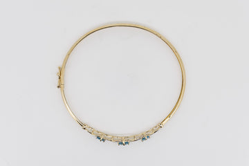 9CT YELLOW GOLD BANGLE