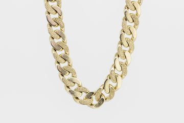 LARGE 9CT SOLID GOLD CUBAN LINK CHAIN