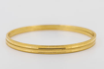 22CT YELLOW GOLD BANGLES