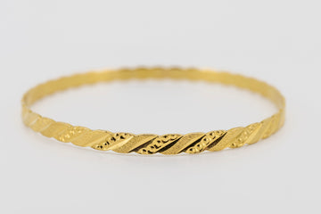 22CT YELLOW GOLD BANGLE