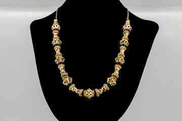 22CT GOLD NECKLACE AND EARRING SET