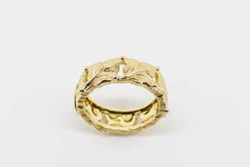 18CT GOLD ITALIAN DESIGNED AND MADE RING