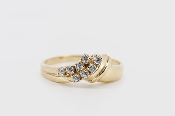 9CT GOLD CZ RING