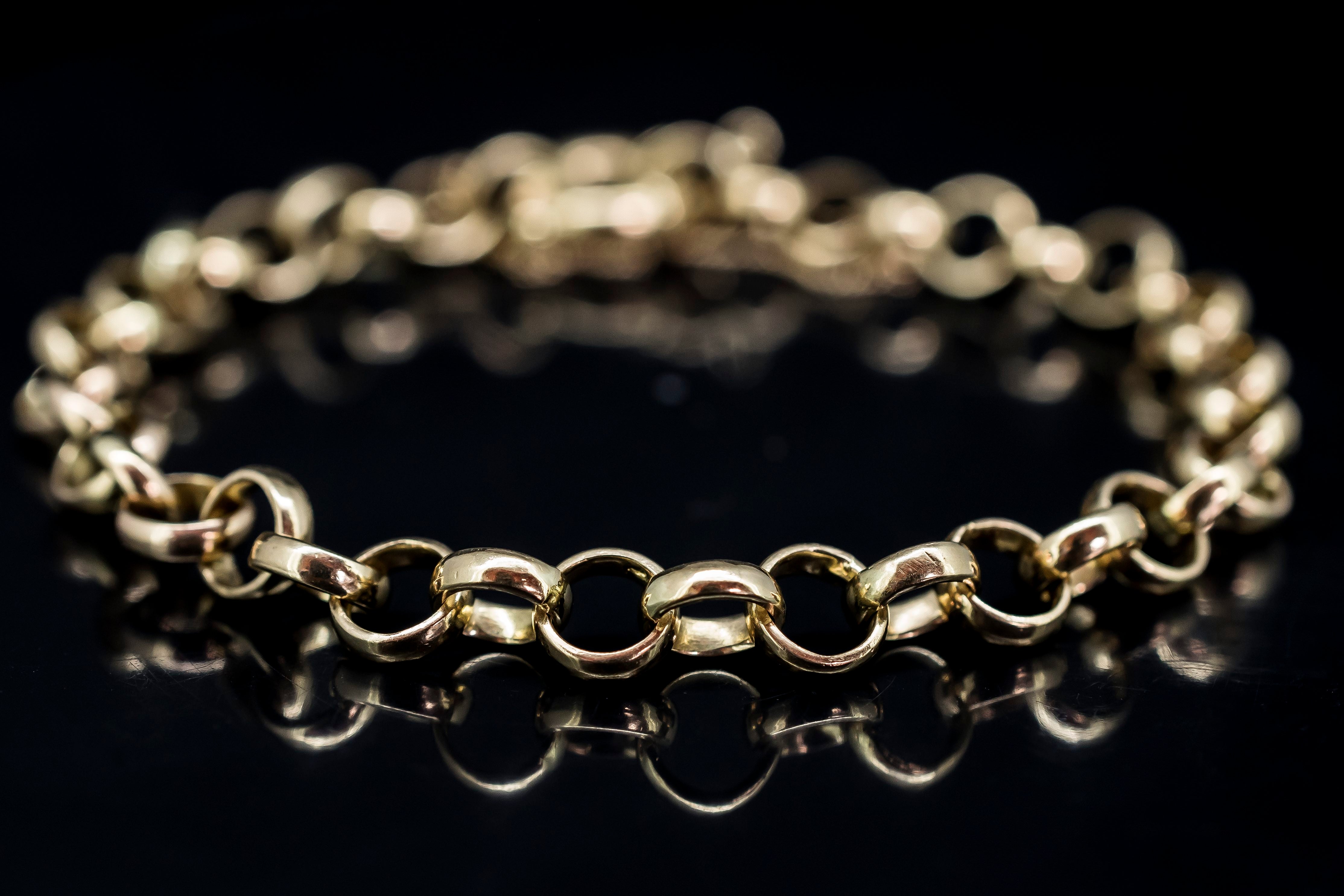 18ct Gold Bonded Child's Belcher Bracelet - JV Jewellers & Pawnbrokers