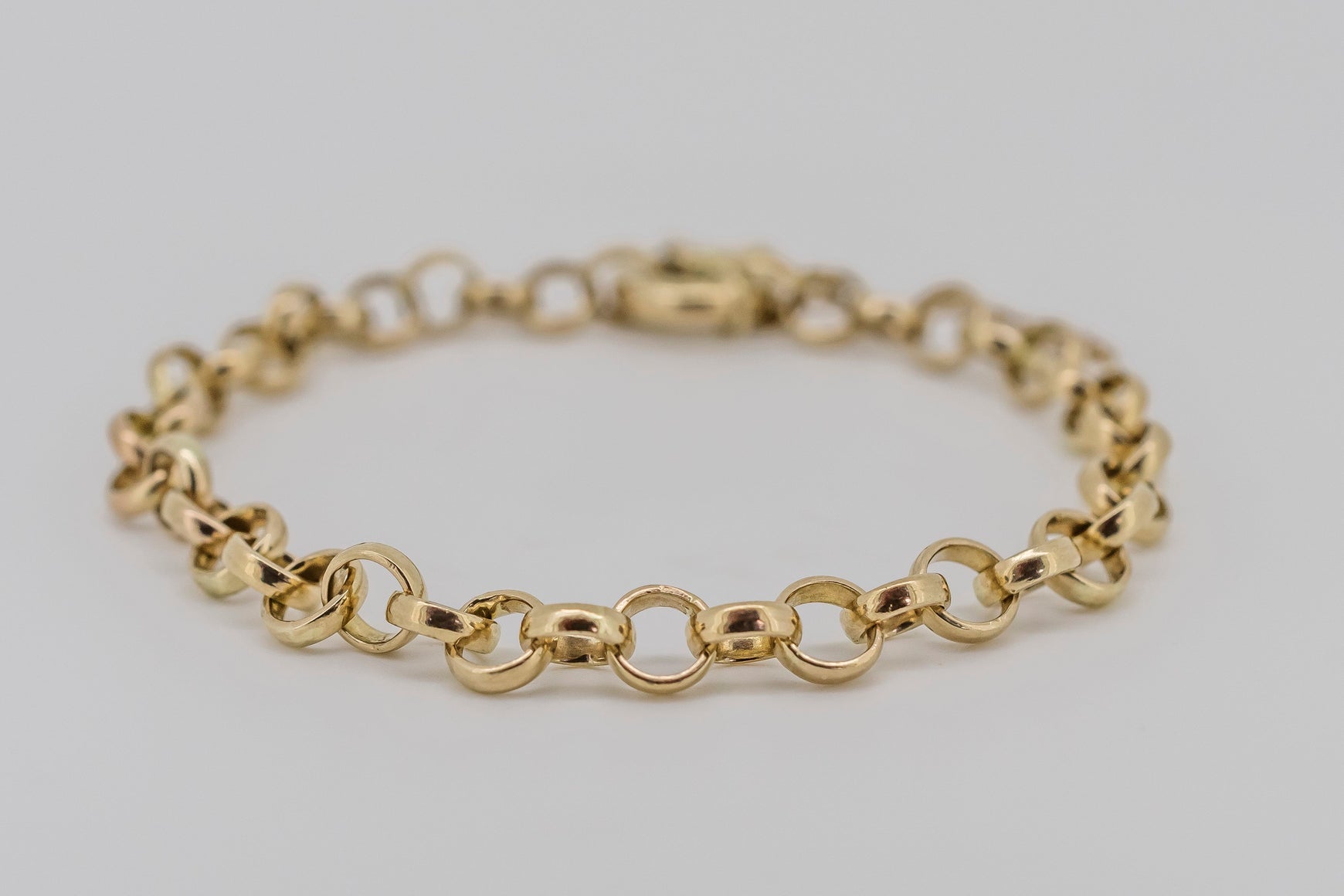 9ct solid yellow gold Belcher bracelet – Once Loved Treasures