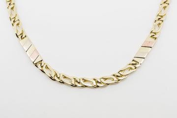 14CT GOLD NECKLACE AND BRACELET