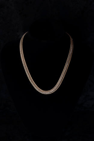 9ct gold and copper filled chain necklace