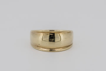 9ct solid yellow gold Men’s dress ring