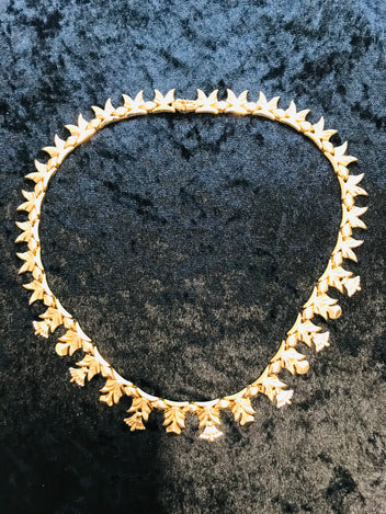 18ct gold unique Indian necklace