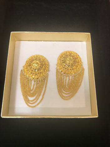 24ct gold Indian earrings