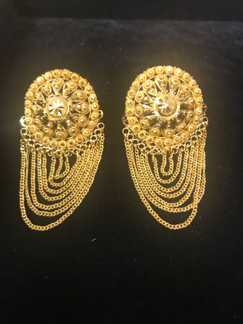 24ct gold Indian earrings