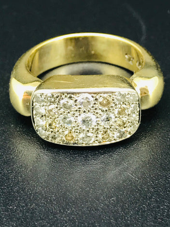 9ct gold diamond ring