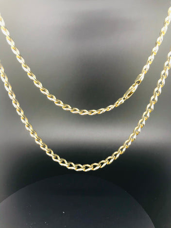 9ct solid gold Italian made curb chain