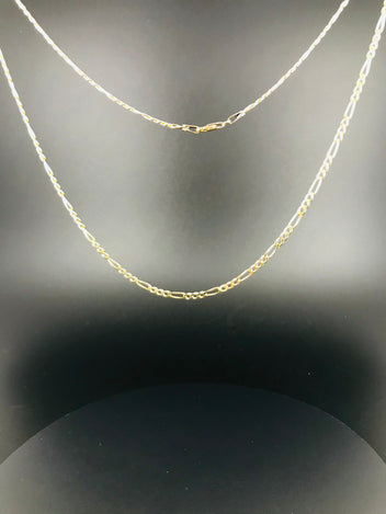 9ct gold figero chain necklace