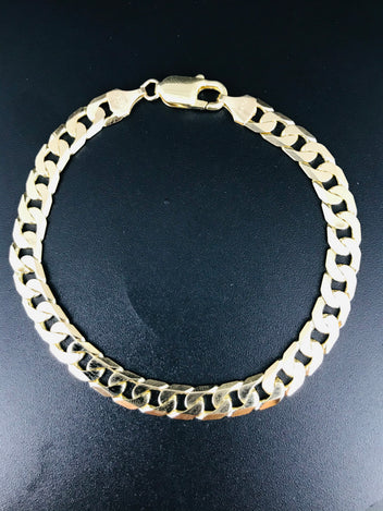 9ct gold Italian made bracelet curb chain