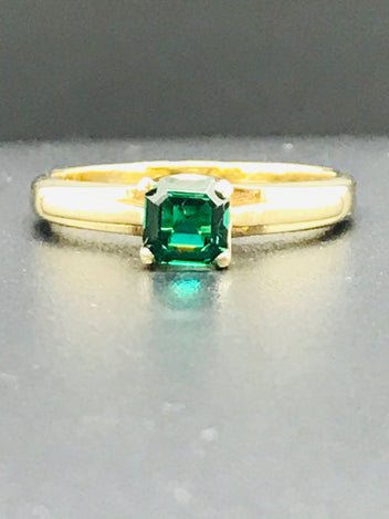 9ct Gold Byron Emerald Ring