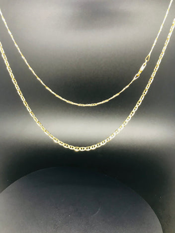 9ct solid gold Anchor chain necklace