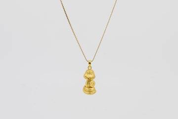 24CT Yellow Gold Snake Pendant #NJNFP